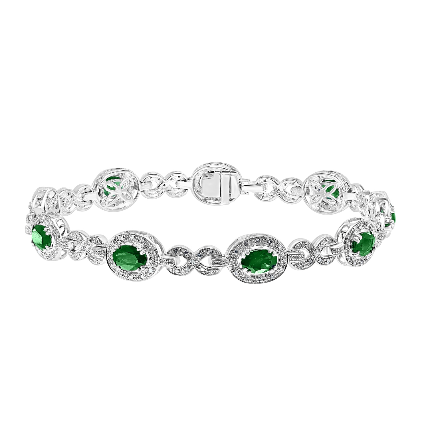 Natural sale emerald bracelet