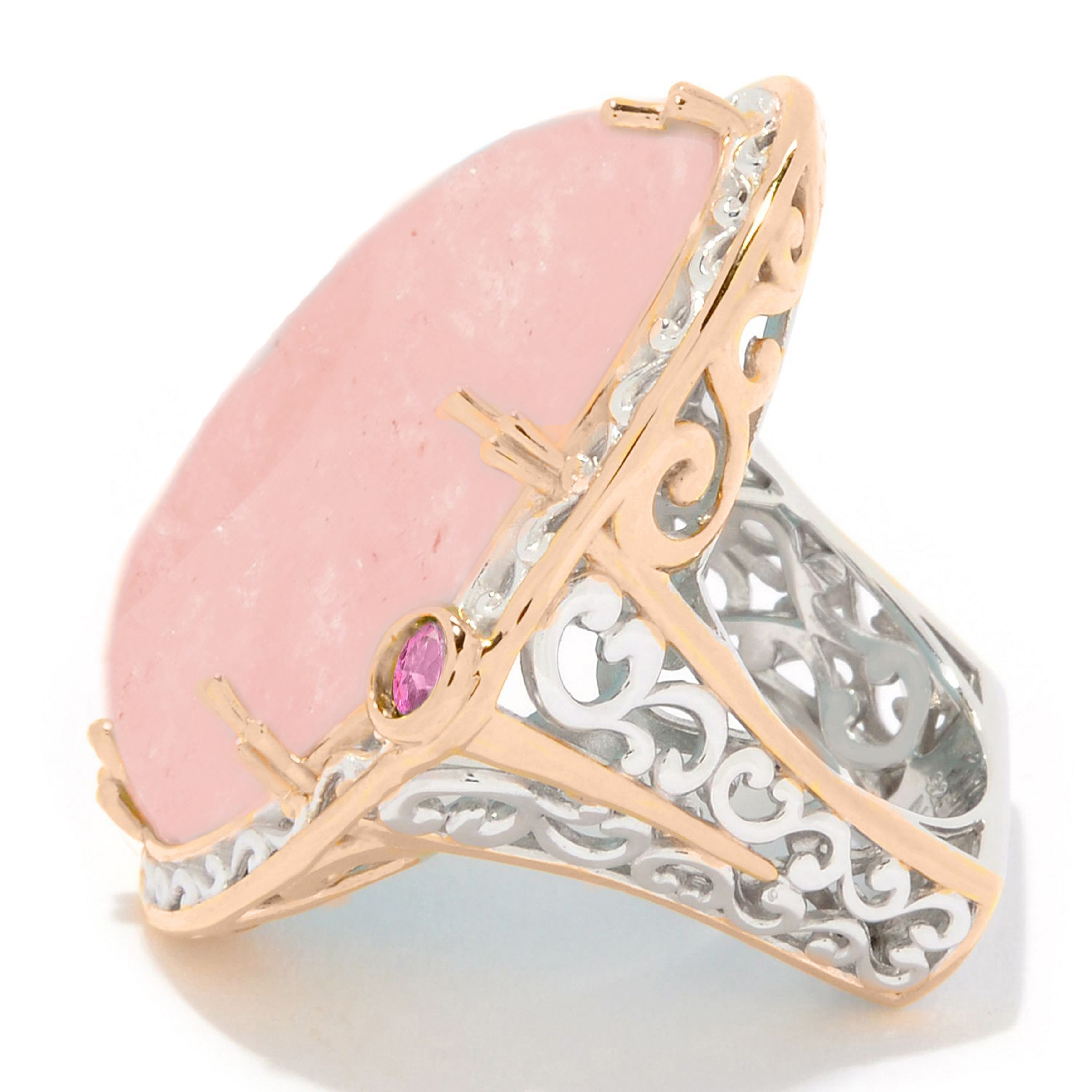 Pink topaz sale rings