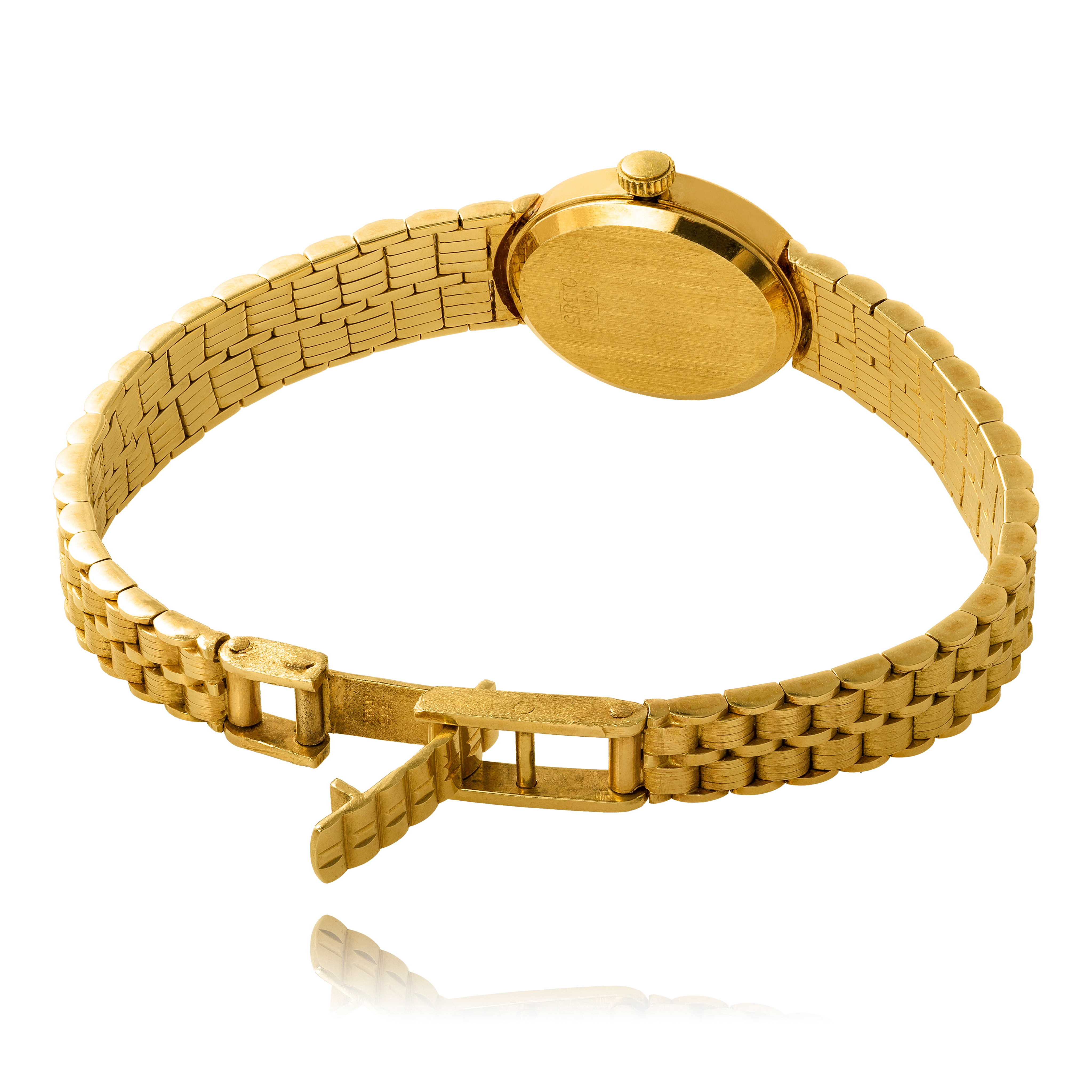 Lady's 14KT Yellow Gold GENEVE QUARTZ Swiss Made Wristwatch - TSC.ca