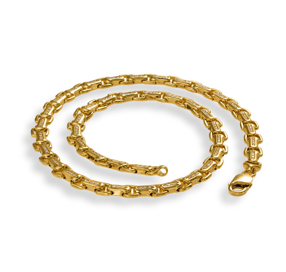 Image 732954_ALTMORE1.jpg, Product 732-954 / Price $12,995.00, 18KT Yellow Gold 21" Alternating Diamond and Open Link Necklace from Estate Originals on TSC.ca's Jewellery department