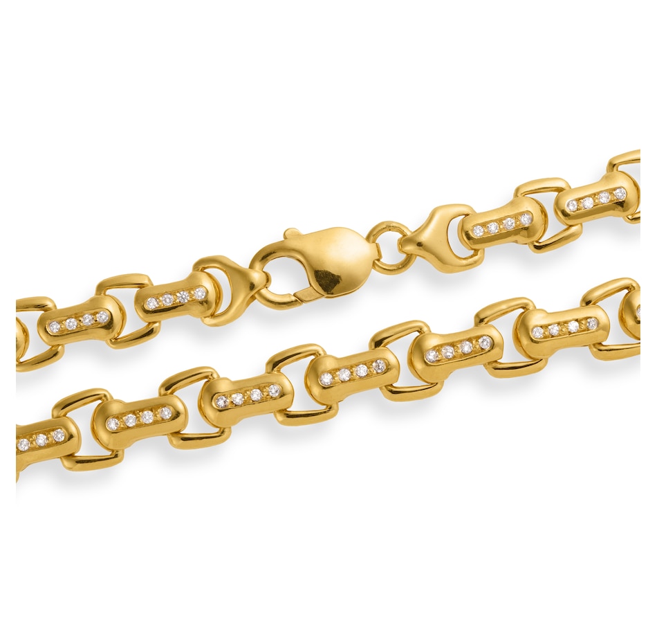 Image 732954_ALTMORE2.jpg, Product 732-954 / Price $12,995.00, 18KT Yellow Gold 21" Alternating Diamond and Open Link Necklace from Estate Originals on TSC.ca's Jewellery department