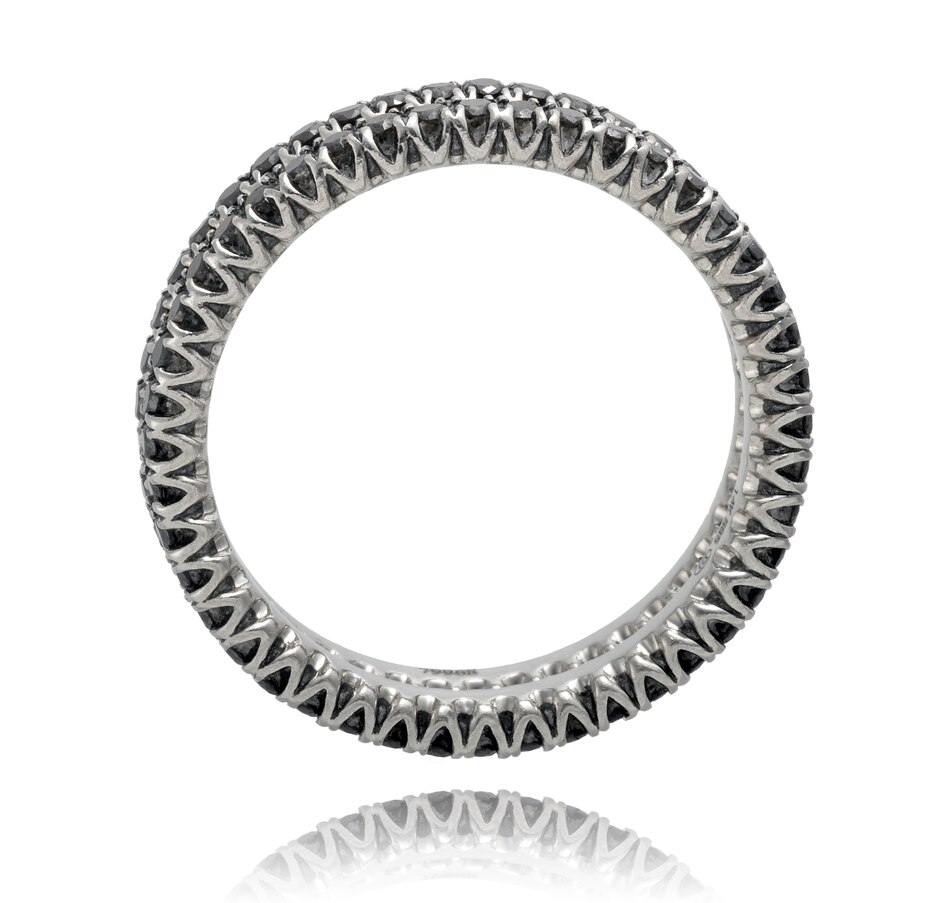 Image 732962_ALTMORE2.jpg, Product 732-962 / Price $1,695.00, Set of Two 14KT White Gold Black Diamond Eternity Stacking Bands from Estate Originals on TSC.ca's Jewellery department
