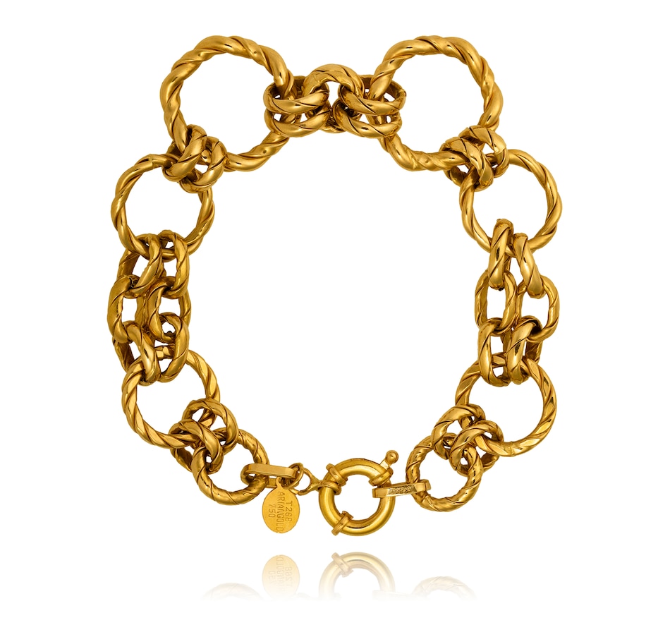 Image 732975.jpg, Product 732-975 / Price $2,295.00, 18KT Yellow Gold Circular Interlocking Design Bracelet from Estate Originals on TSC.ca's Jewellery department