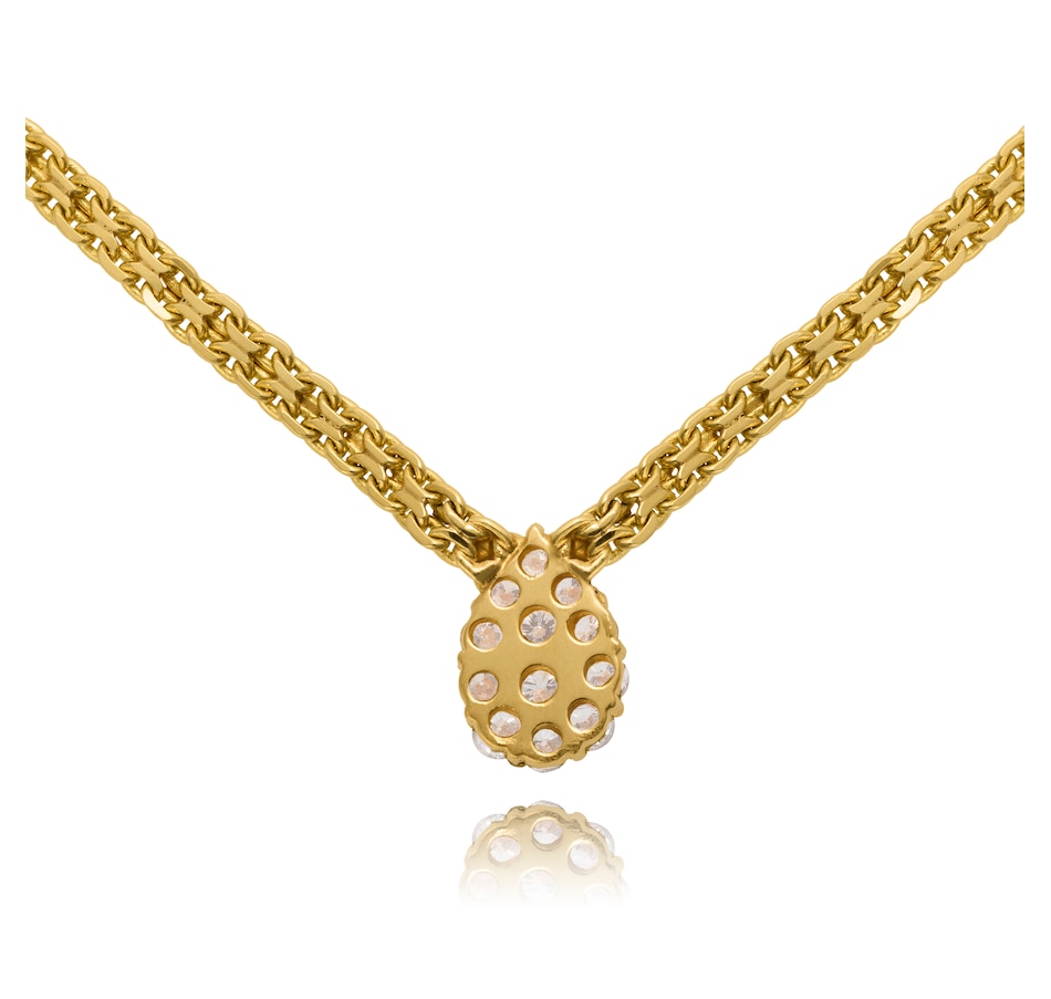 Image 732993_ALTMORE3.jpg, Product 732-993 / Price $3,295.00, 14KT Yellow Gold Pear Shaped Diamond Cluster Necklace from Estate Originals on TSC.ca's Jewellery department