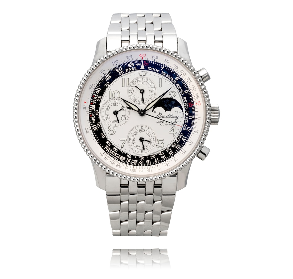Image 733030.jpg, Product 733-030 / Price $7,488.00, Gentleman's Stainless Steel BREITLING MONTBRILLIANT OLYMPUS CHRONOMETRE Swiss Made Wristwatch from Estate Originals on TSC.ca's Jewellery department