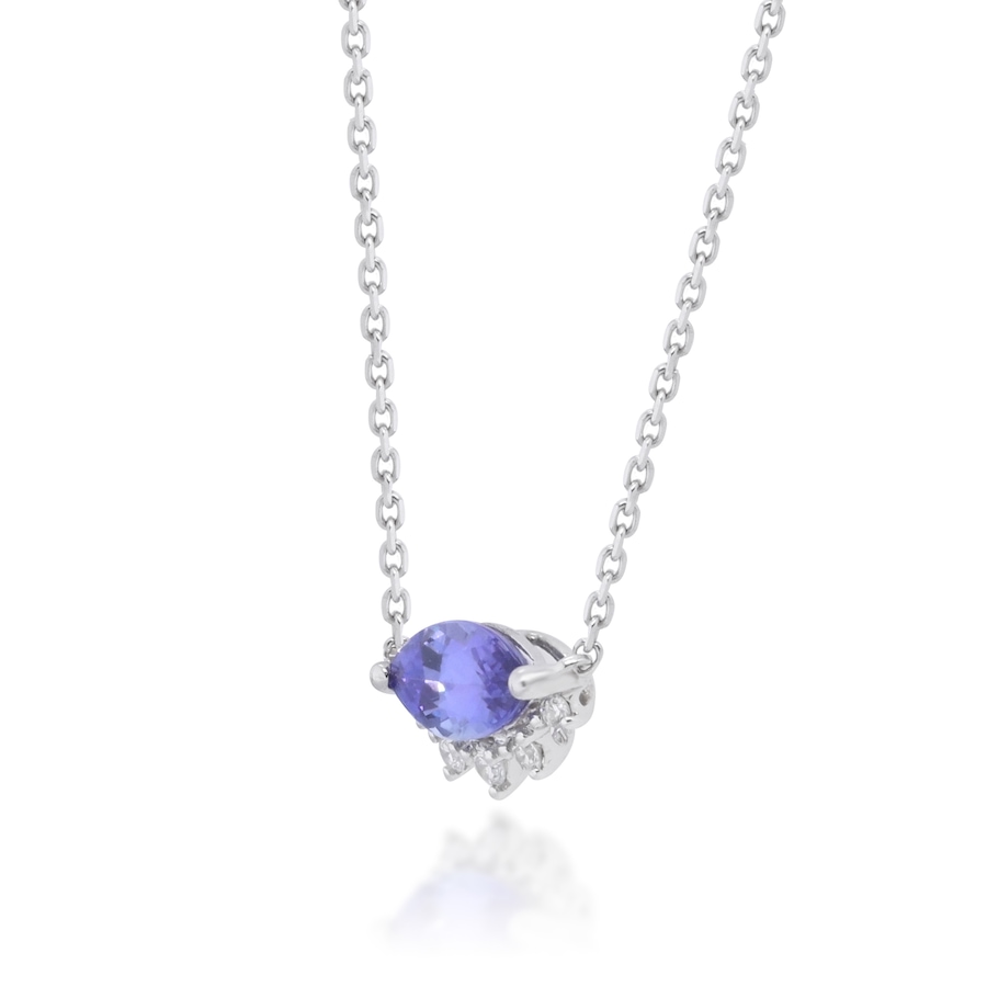Image 733084_ALTMORE1.jpg, Product 733-084 / Price $699.99, Gem Creations 10K White Gold Tanzanite Necklace With Diamonds from Gem Creations on TSC.ca's Jewellery department