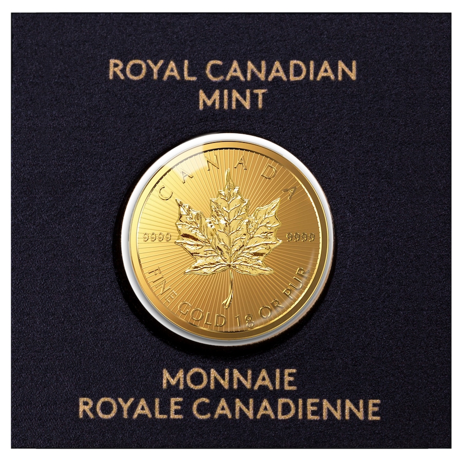 Image 733153_ALTMORE1.jpg, Product 733-153 / Price $820.00, Five Royal Canadian Mint Maple Gram Coins (5 g total) from Investment Gold and Silver on TSC.ca's Coins department