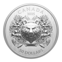 2025 $50 Heraldic Bear Fine Silver Coin