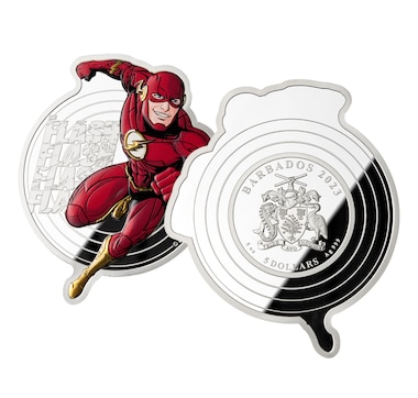 2023 The Flash Five-Ounce Fine Silver Coin $5 Barbados