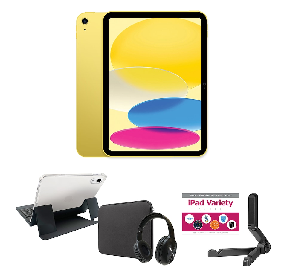 Image 733228_YBLK.jpg, Product 733-228 / Price $729.99 - $899.99, Apple iPad 10.9" Tablet Bundle 10th-Gen 64GB or 256GB from Apple on TSC.ca's Electronics department