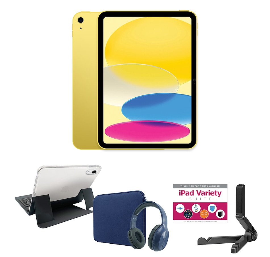 Image 733228_YLB.jpg, Product 733-228 / Price $729.99 - $899.99, Apple iPad 10.9" Tablet Bundle 10th-Gen 64GB or 256GB from Apple on TSC.ca's Electronics department