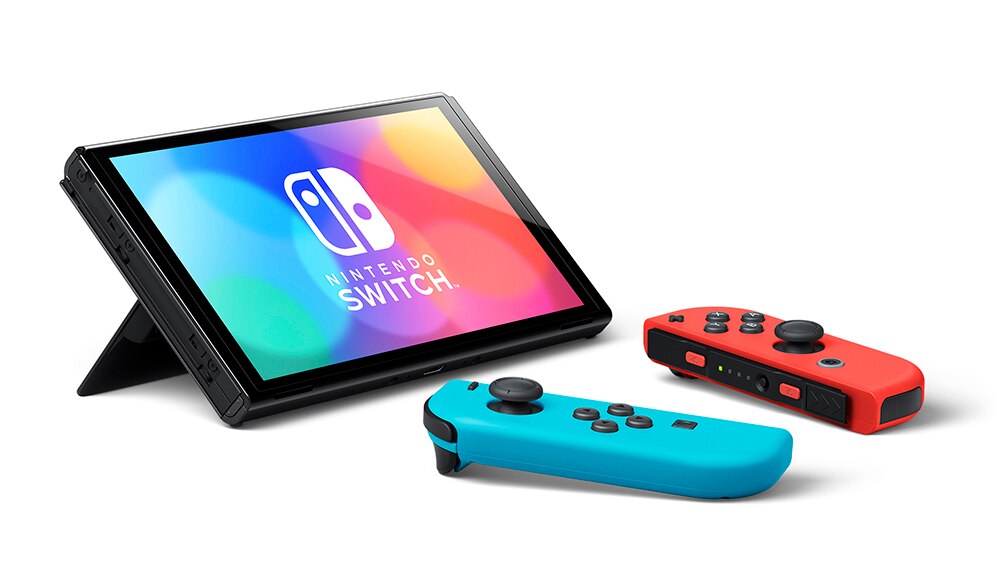 Nintendo Switch OLED Red/Blue Bundle - TSC.ca Nintendo Switch OLED Red/Blue Bundle - TSC.ca