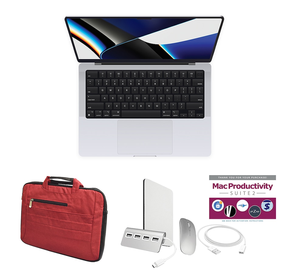 Image 733381_SLVRE.jpg, Product 733-381 / Price $2,529.99, Apple MacBook Pro M1 Pro Retina XDR 14" 1TB (2021, refurbished) on TSC.ca's Electronics department