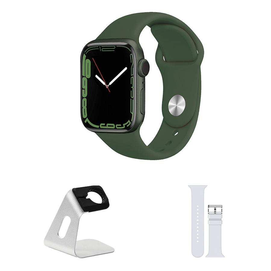 Image 733391_GRN.jpg, Product 733-391 / Price $439.99, Apple Watch Series 7 41mm Bundle (refurbished) from Apple on TSC.ca's Electronics department