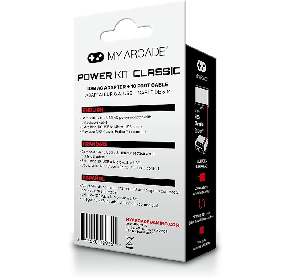 Image 733400_ALTMORE2.jpg, Product 733-400 / Price $34.99, My Arcade Power Kit Classic from My Arcade on TSC.ca's Electronics department