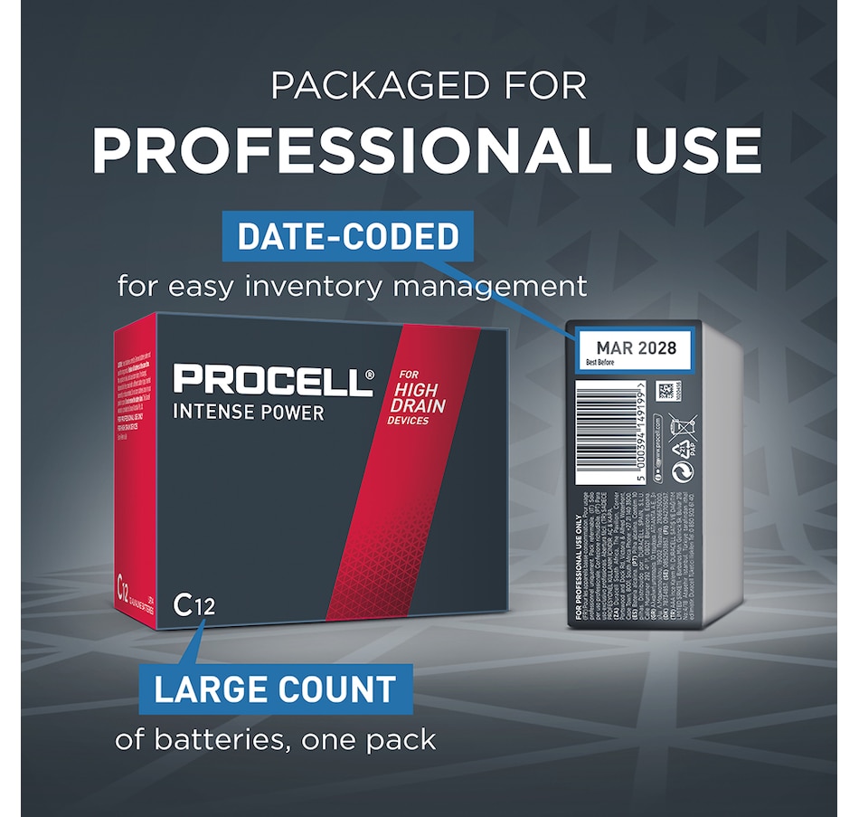 Image 733441_ALTMORE4.jpg, Product 733-441 / Price $27.99, Procell Alkaline Intense Power C, 1.5V (pack of 12) from Procell on TSC.ca's Electronics department