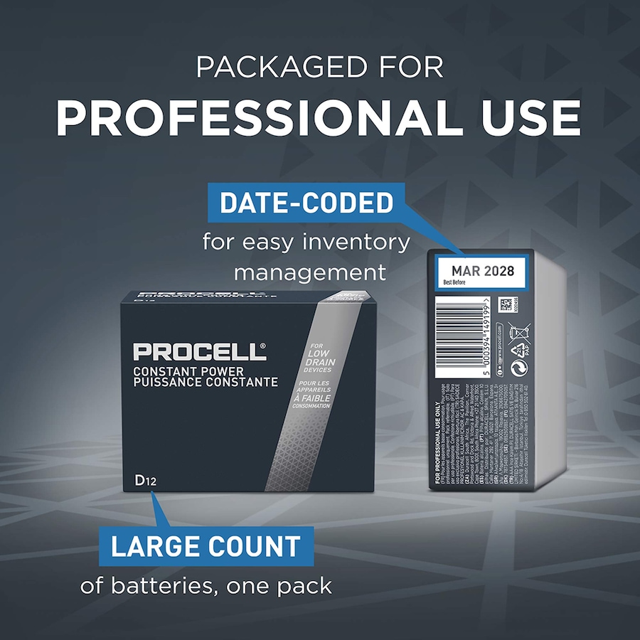 Image 733445_ALTMORE4.jpg, Product 733-445 / Price $25.99, Procell Alkaline Constant Power D, 1.5V (pack of 12) from Procell on TSC.ca's Electronics department