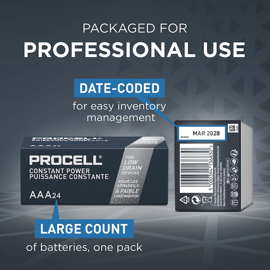 Image 733448_ALTMORE4.jpg, Product 733-448 / Price $23.99, Procell Alkaline Constant Power AAA, 1.5V (pack of 24) from Procell on TSC.ca's Electronics department