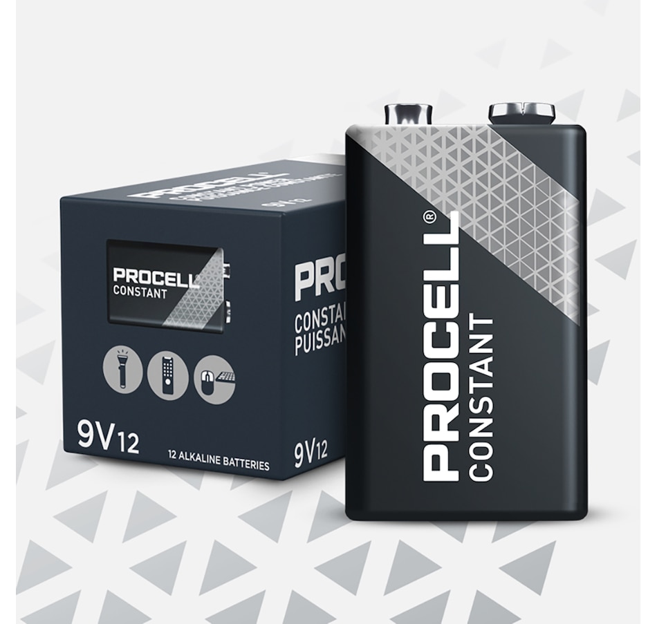 Image 733449.jpg, Product 733-449 / Price $30.99, Procell Alkaline Constant Power 9V, 1.5V (pack of 12) from Procell on TSC.ca's Electronics department