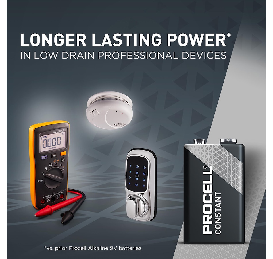 Image 733449_ALTMORE1.jpg, Product 733-449 / Price $30.99, Procell Alkaline Constant Power 9V, 1.5V (pack of 12) from Procell on TSC.ca's Electronics department