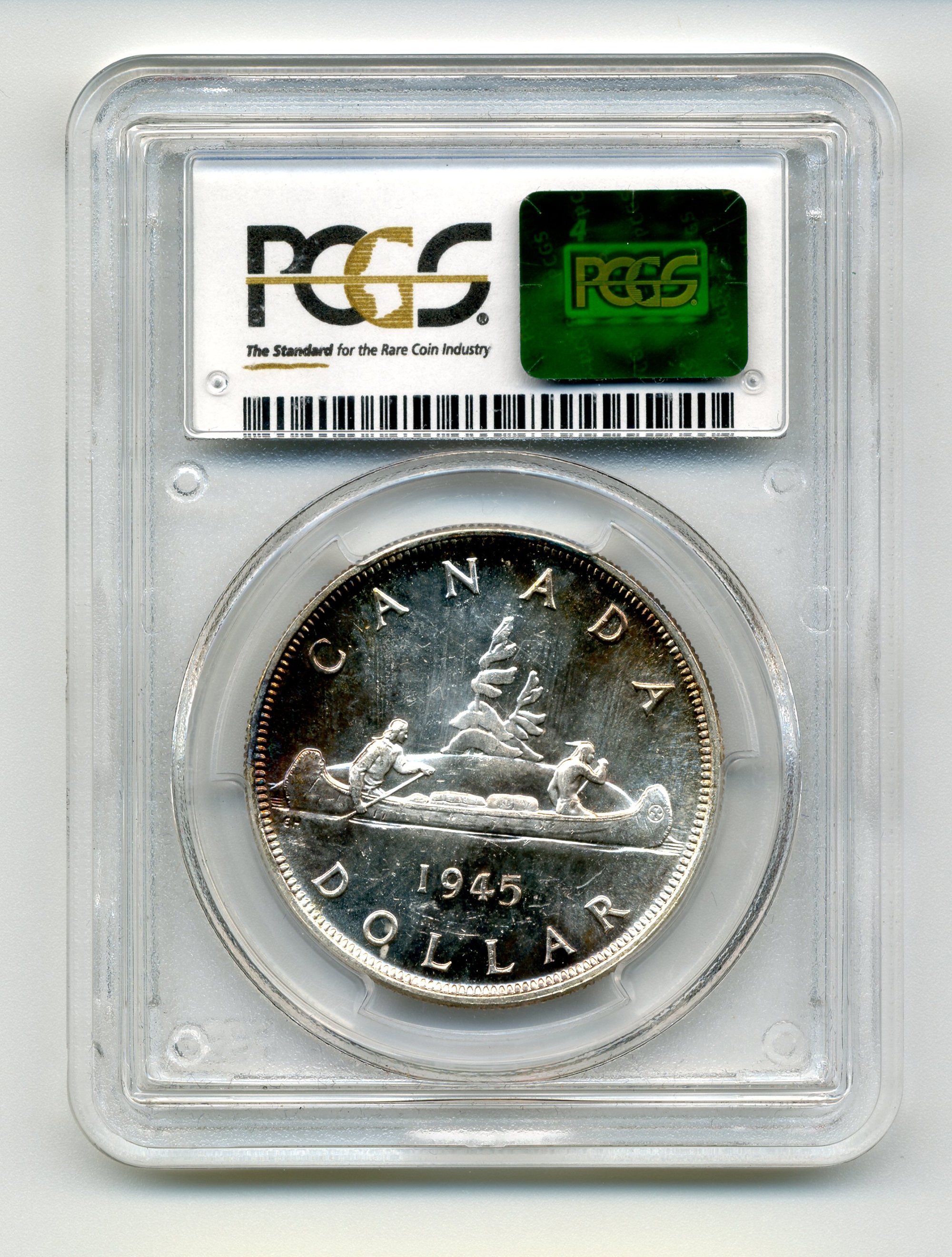 1945年 デンマーク 2クローネ銀貨　NGC MS64 高鑑定 Rare Low-Mintage 1945 Silver Dollar, PCGS Graded Choice