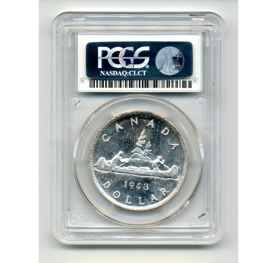 Image 733489_ALTMORE1.jpg, Product 733-489 / Price $4,395.00, Rare Key-Date 1948 Silver Dollar, PCGS Graded Choice Uncirculated MS-63 from Canadian Coin & Currency on TSC.ca's Coins department