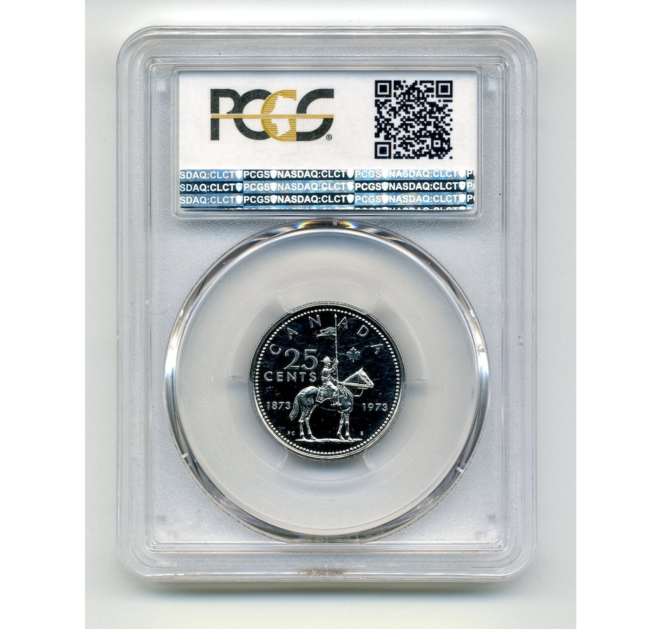 Image 733491_ALTMORE1.jpg, Product 733-491 / Price $2,295.00, Rare 1973 Large Bust Quarter, PCGS Certified Superb Gem Proof-Like 68 (with comparison regular small bust quarter and information page) from Canadian Coin & Currency on TSC.ca's Coins department
