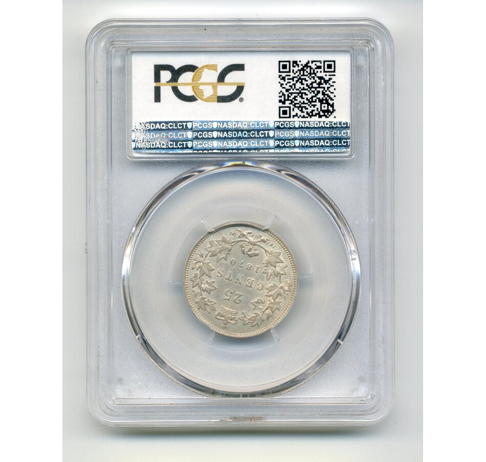 Image 733494_ALTMORE1.jpg, Product 733-494 / Price $659.00, Canada 1870 25-Cent Coin, PCGS Graded About Uncirculated AU-53 from Canadian Coin & Currency on TSC.ca's Coins department