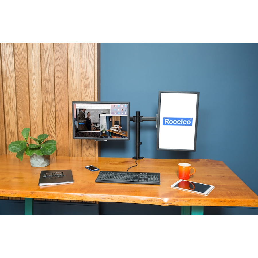 Image 733546_ALTMORE5.jpg, Product 733-546 / Price $119.99, Rocelco Dual Monitor Mount from Rocelco on TSC.ca's Electronics department