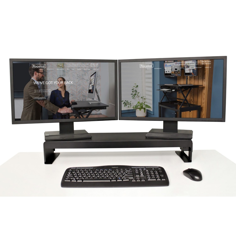 Image 733547_ALTMORE1.jpg, Product 733-547 / Price $149.99, Rocelco Dual Monitor Riser from Rocelco on TSC.ca's Electronics department