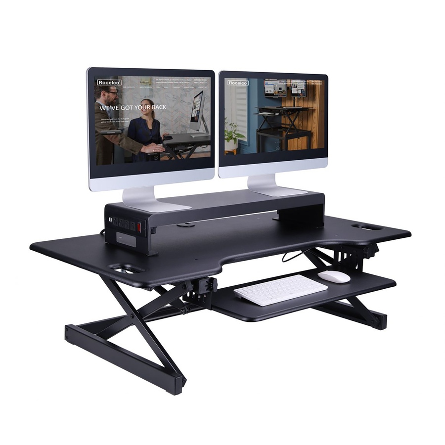 Image 733547_ALTMORE4.jpg, Product 733-547 / Price $149.99, Rocelco Dual Monitor Riser from Rocelco on TSC.ca's Electronics department