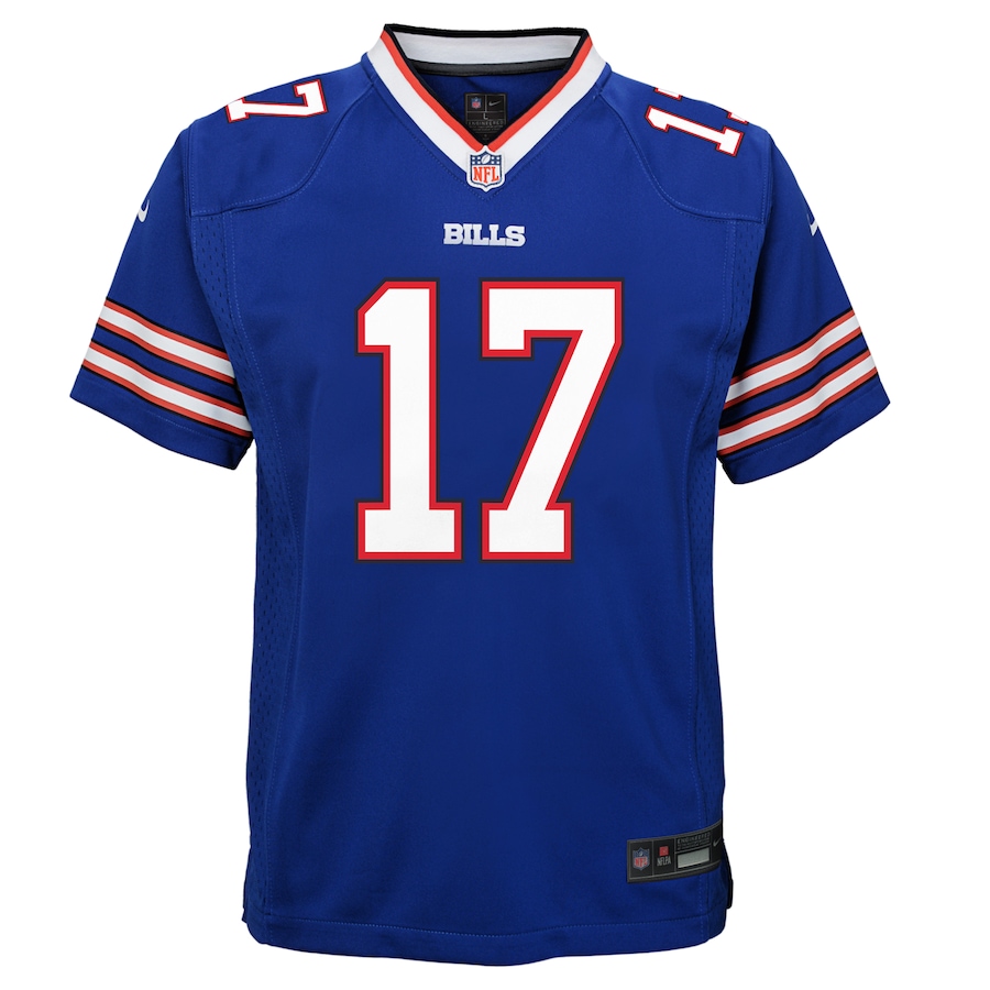 Image 733608_ALTMORE1.jpg, Product 733-608 / Price $149.99, Nike Youth Josh Allen Buffalo Bills NFL Player Game Team Jersey  on TSC.ca's Sports department