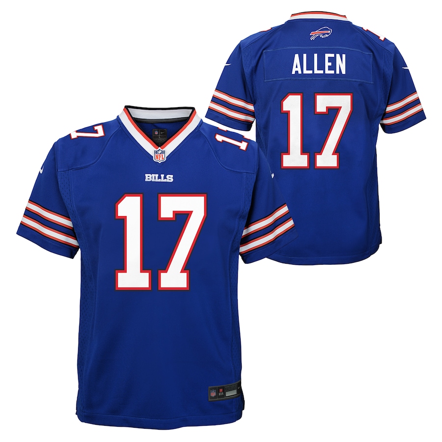 Image 733608_ALTMORE2.jpg, Product 733-608 / Price $149.99, Nike Youth Josh Allen Buffalo Bills NFL Player Game Team Jersey  on TSC.ca's Sports department