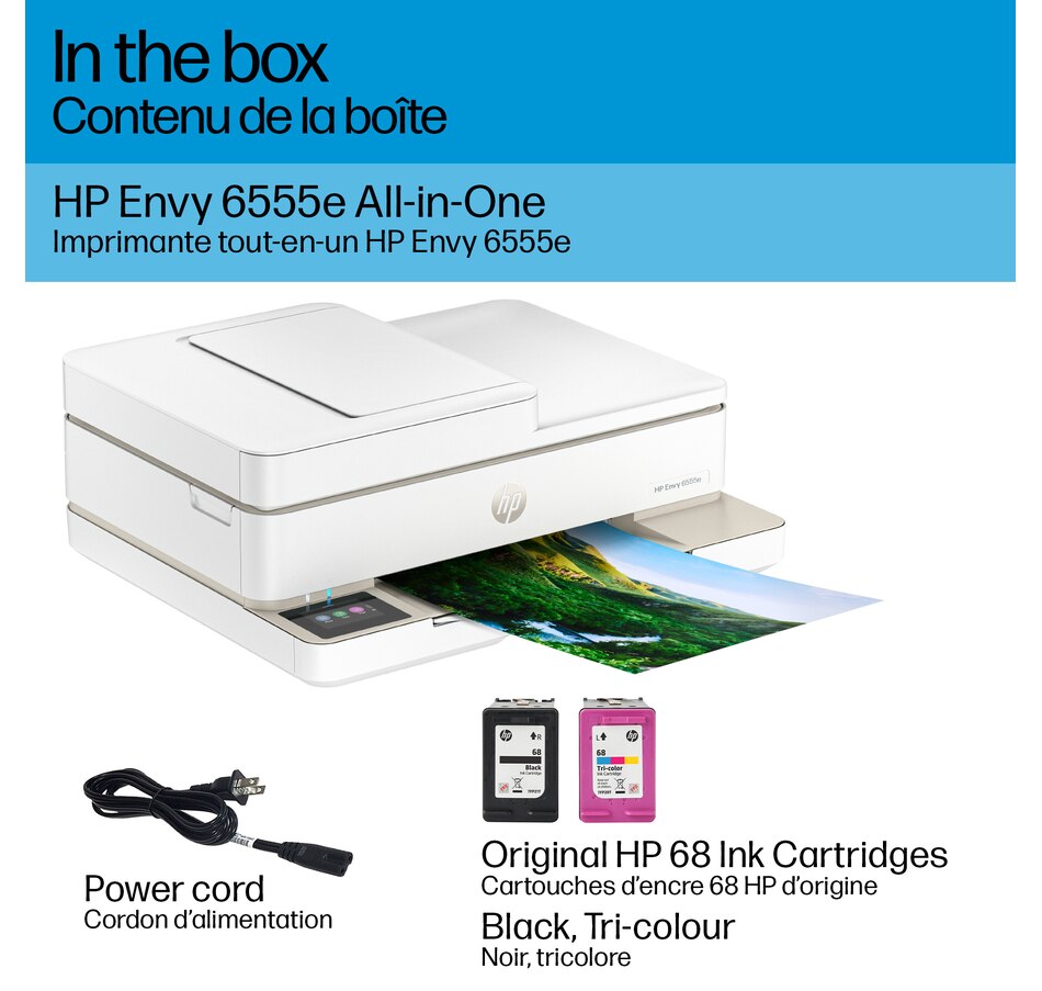 Image 733746_ALTMORE3.jpg, Product 733-746 / Price $209.99, HP Envy 6555e Wireless Colour Inkjet Printer (print, scan, copy) from HP - Hewlett Packard on TSC.ca's Electronics department