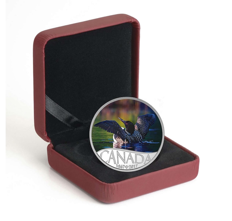 Image 733757_ALTMORE2.jpg, Product 733-757 / Price $59.95, 2017 $10 Common Loon Fine Silver Coin Celebrating Canada's 150th from Royal Canadian Mint (RCM) on TSC.ca's Coins department