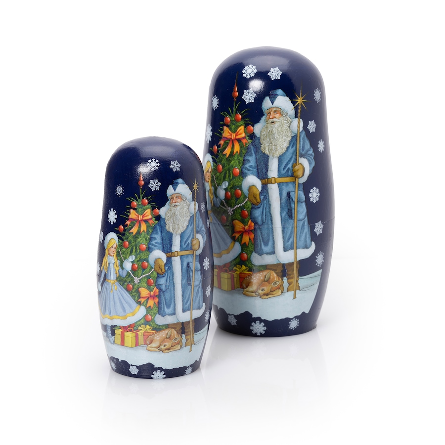Image 733759_ALTMORE3.jpg, Product 733-759 / Price $189.95, 2025 Father Frost and the Snow Maiden $5 One-Ounce Fine Silver Coin in Matryoshka Nesting Doll Presentation, Solomon Islands from Canadian Coin & Currency on TSC.ca's Coins department