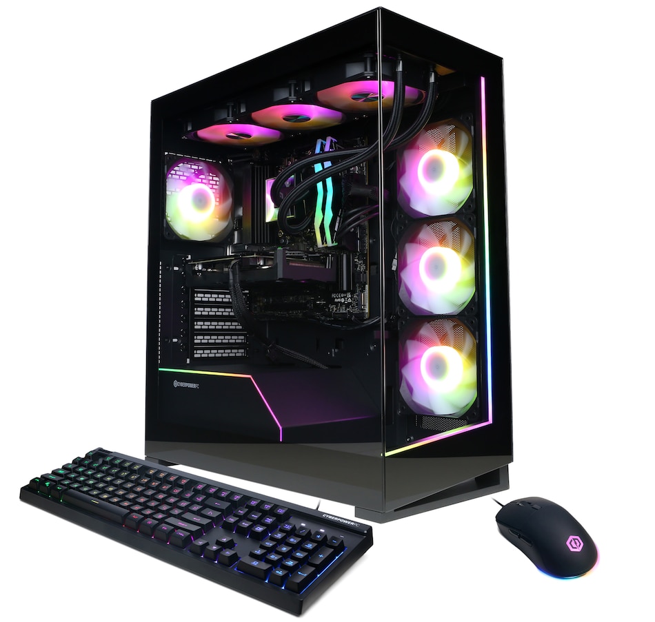 Image 733856.jpg, Product 733-856 / Price $3,288.99, CyberPowerPC SLC11440CPG Gaming PC (Ryzen 9 9900X, 32 GB RAM, 2 TB SSD) from CyberpowerPC on TSC.ca's Electronics department