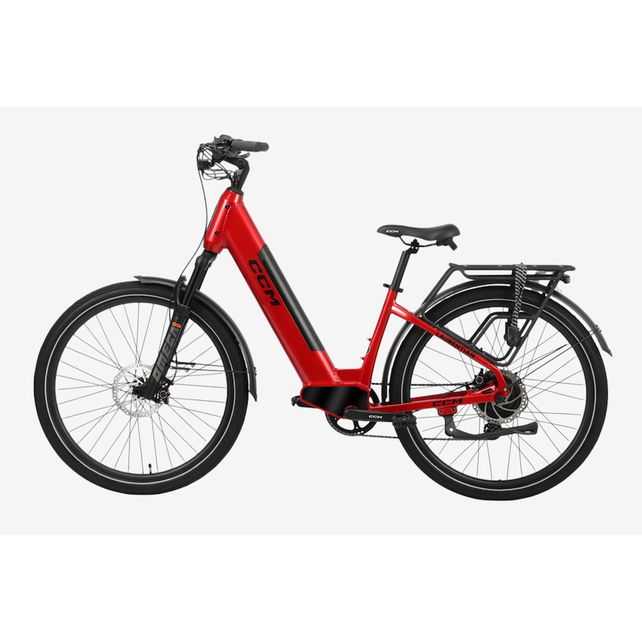 Image 733930.jpg, Product 733-930 / Price $2,299.99, CCM Laurentian 1 Commuter E-Bike with Torque Sensor (red) from CCM on TSC.ca's Health & Fitness department