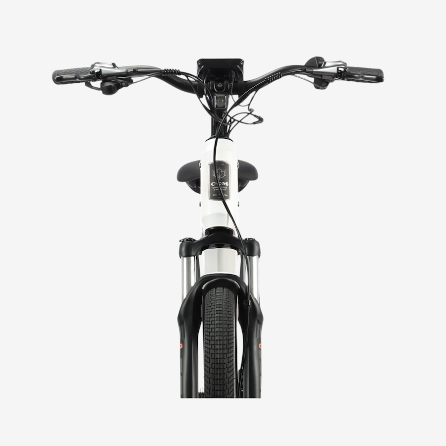 Image 733931_ALTMORE4.jpg, Product 733-931 / Price $2,299.99, CCM Laurentian 1 Commuter E-Bike with Torque Sensor (white) from CCM on TSC.ca's Health & Fitness department