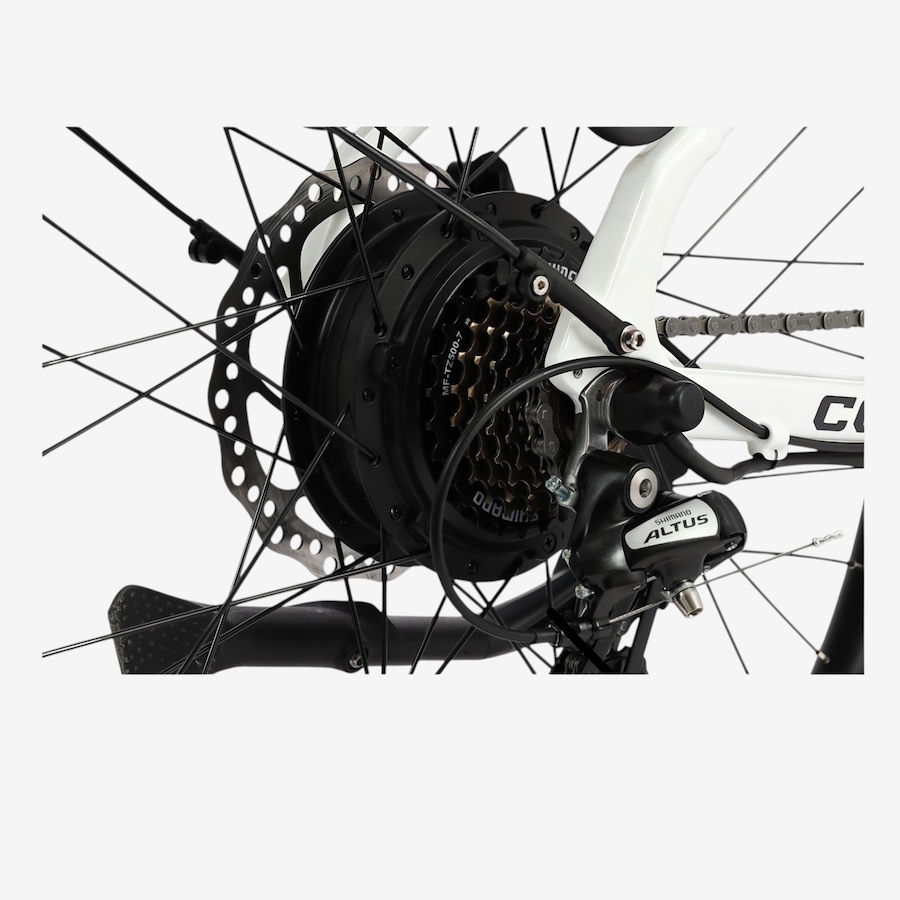Image 733931_ALTMORE6.jpg, Product 733-931 / Price $2,299.99, CCM Laurentian 1 Commuter E-Bike with Torque Sensor (white) from CCM on TSC.ca's Health & Fitness department