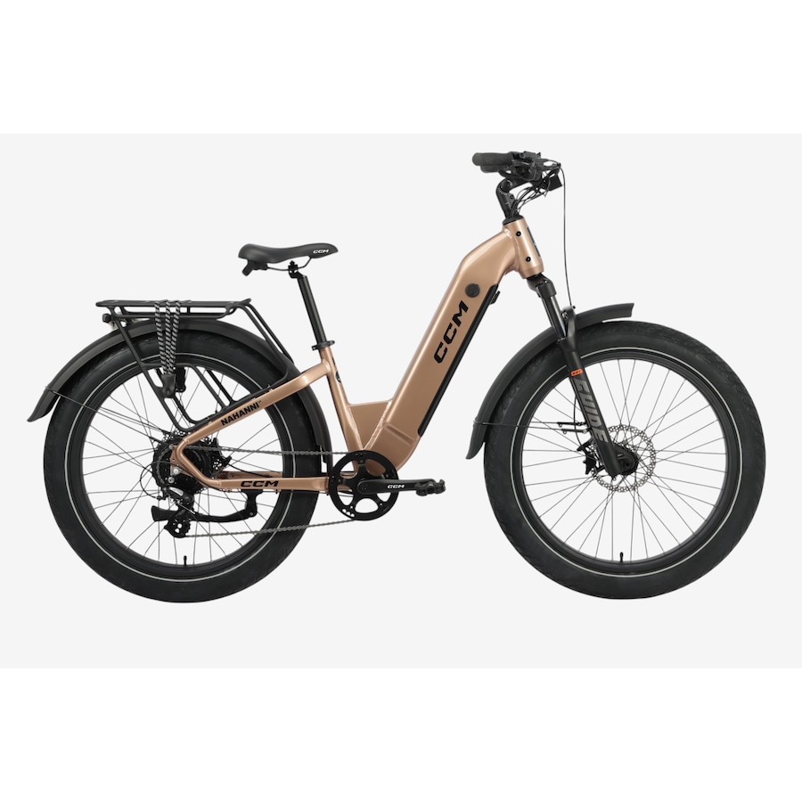 Image 733933.jpg, Product 733-933 / Price $2,799.99, CCM Nahanni 1 500W Fat Tire E-Bike with Torque Sensor (brown) from CCM on TSC.ca's Health & Fitness department