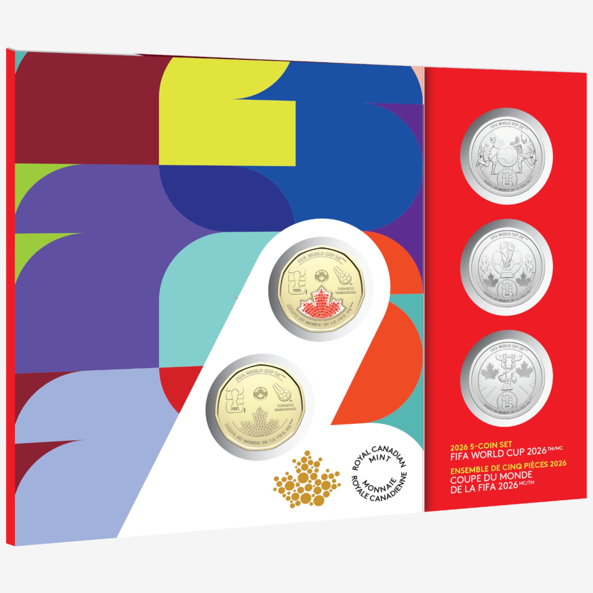 2026 FIFA World Cup Five Coin Set - TSC.ca