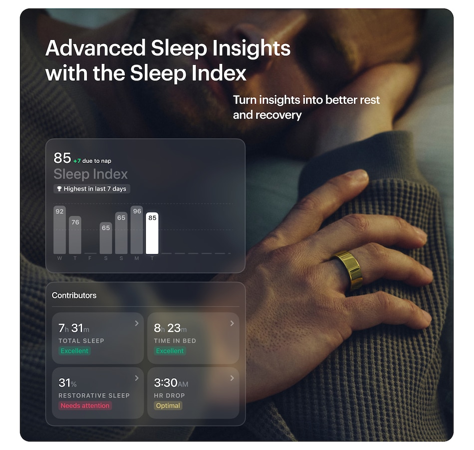 Image 733942_ALTMORE4.jpg, Product 733-942 / Price $339.99, Ultrahuman Ring AIR Sleep and Fitness Smart Ring from Ultrahuman on TSC.ca's Electronics department