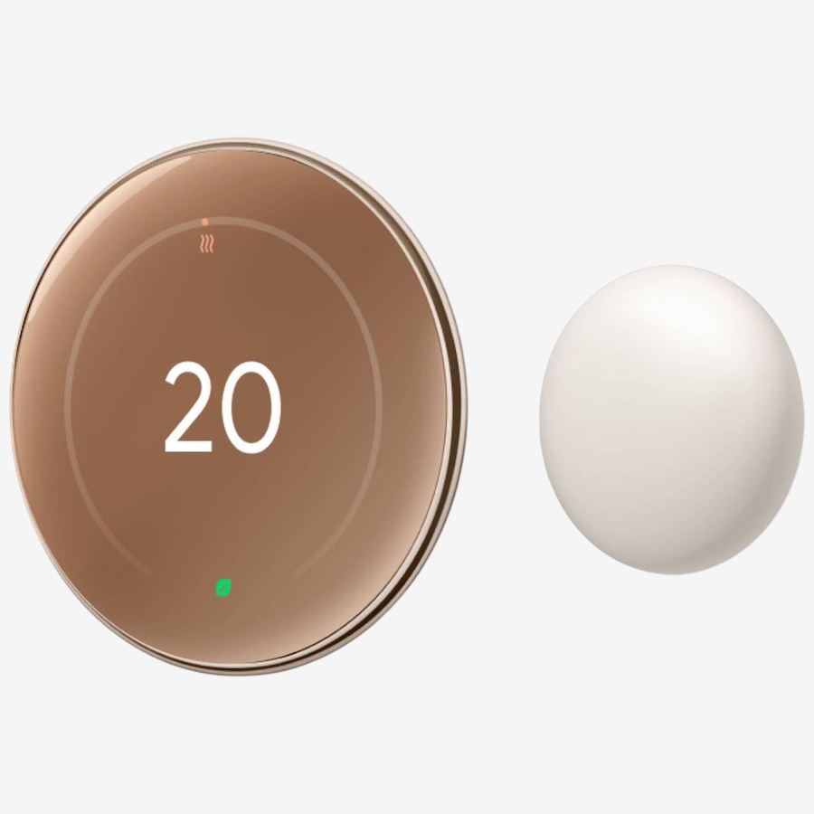 Image 733955_GLD.jpg, Product 733-955 / Price $379.99, Google Nest Learning Thermostat (4th gen) with Nest Temperature Sensor from Google on TSC.ca's Electronics department