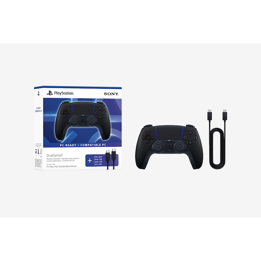 Image 733963.jpg, Product 733-963 / Price $94.99, PlayStation 5 DualSense Wireless Controller (black, also includes USB Cable for PC) from PlayStation on TSC.ca's Electronics department