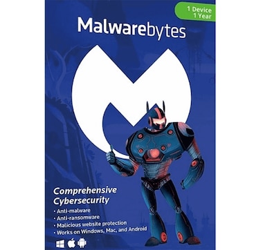 Malwarebytes Premium Cybersecurity Software - Sleeve, 1-Device Licence, 1-Year