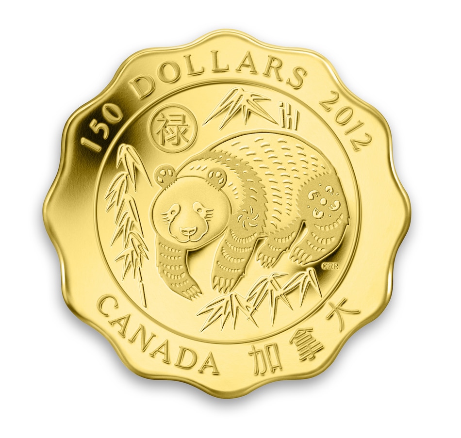 Image 734068_ALTMORE2.jpg, Product 734-068 / Price $1,388.88, 2012 $150 Blessing of Good Fortune Fine Gold Coin and $8 Panda Fine Gold Coin from Royal Canadian Mint (RCM) on TSC.ca's Coins department