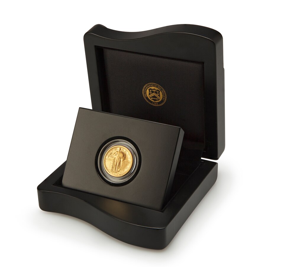 Image 734070_ALTMORE3.jpg, Product 734-070 / Price $999.95, 2016 Standing Liberty Quarter-Ounce Fine Gold Coin from Canadian Coin & Currency on TSC.ca's Coins department