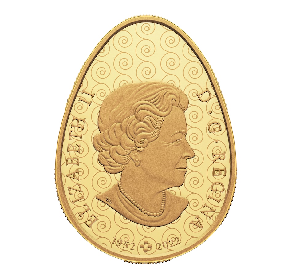 Image 734106_ALTMORE1.jpg, Product 734-106 / Price $9,695.00, 2023 $250 Pure Gold Coin Pysanka Egg from Royal Canadian Mint (RCM) on TSC.ca's Coins department