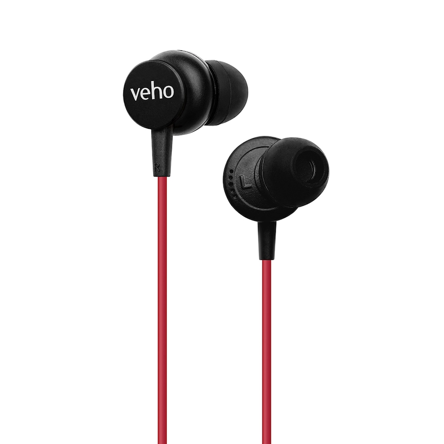 Image 734225_RED.jpg, Product 734-225 / Price $79.99, Veho Z-3 In-Ear Headphones With Built-in Microphone And Remote Control from Veho on TSC.ca's Electronics department